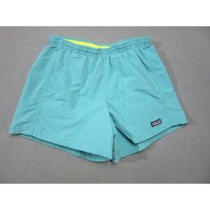 Patagonia Baggies Shorts Womens XS Turquoise Blue Neon Yellow 2.5 Inseam Hiking